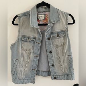 Light Wash Denim Vest